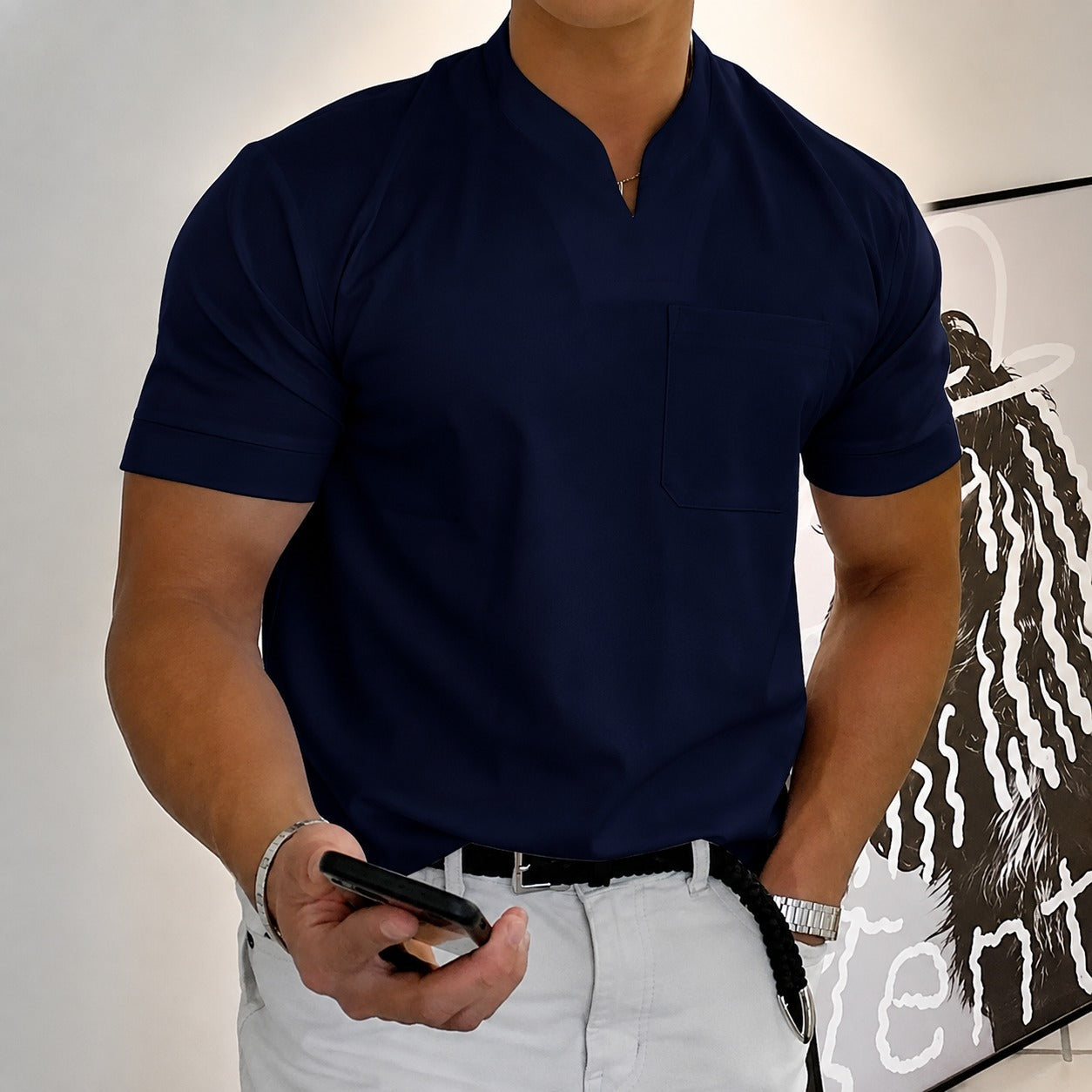 Jason - T-shirt fitness men's short sleeve