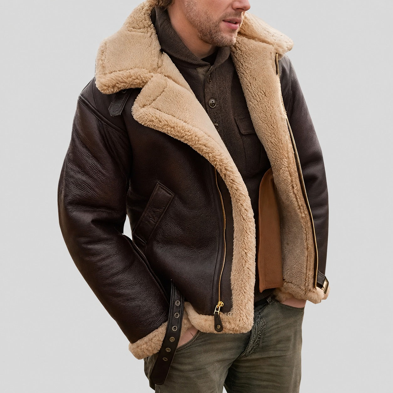 Jeffrey - Stylish Men's Jacket with Warm Lining