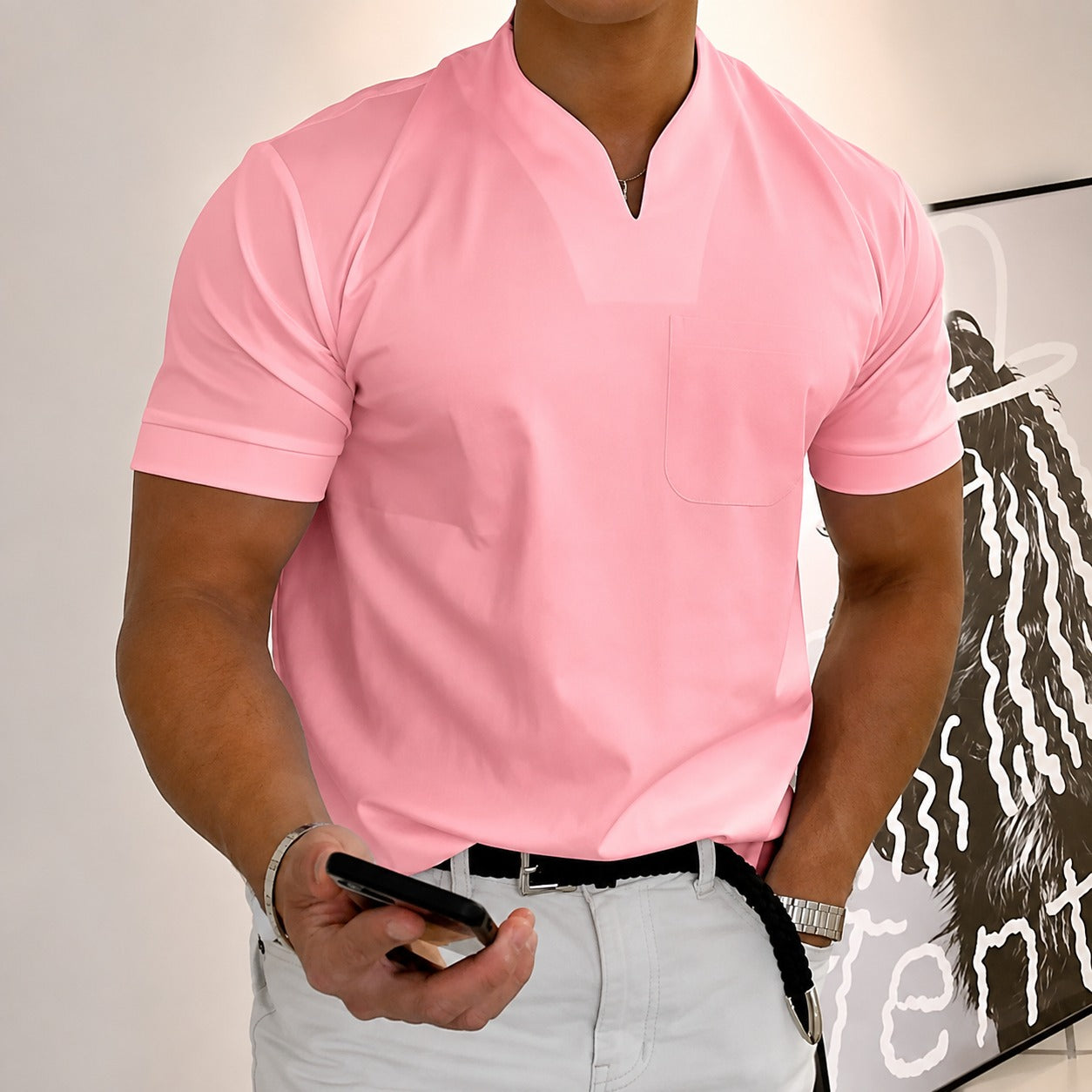 Jason - T-shirt fitness men's short sleeve