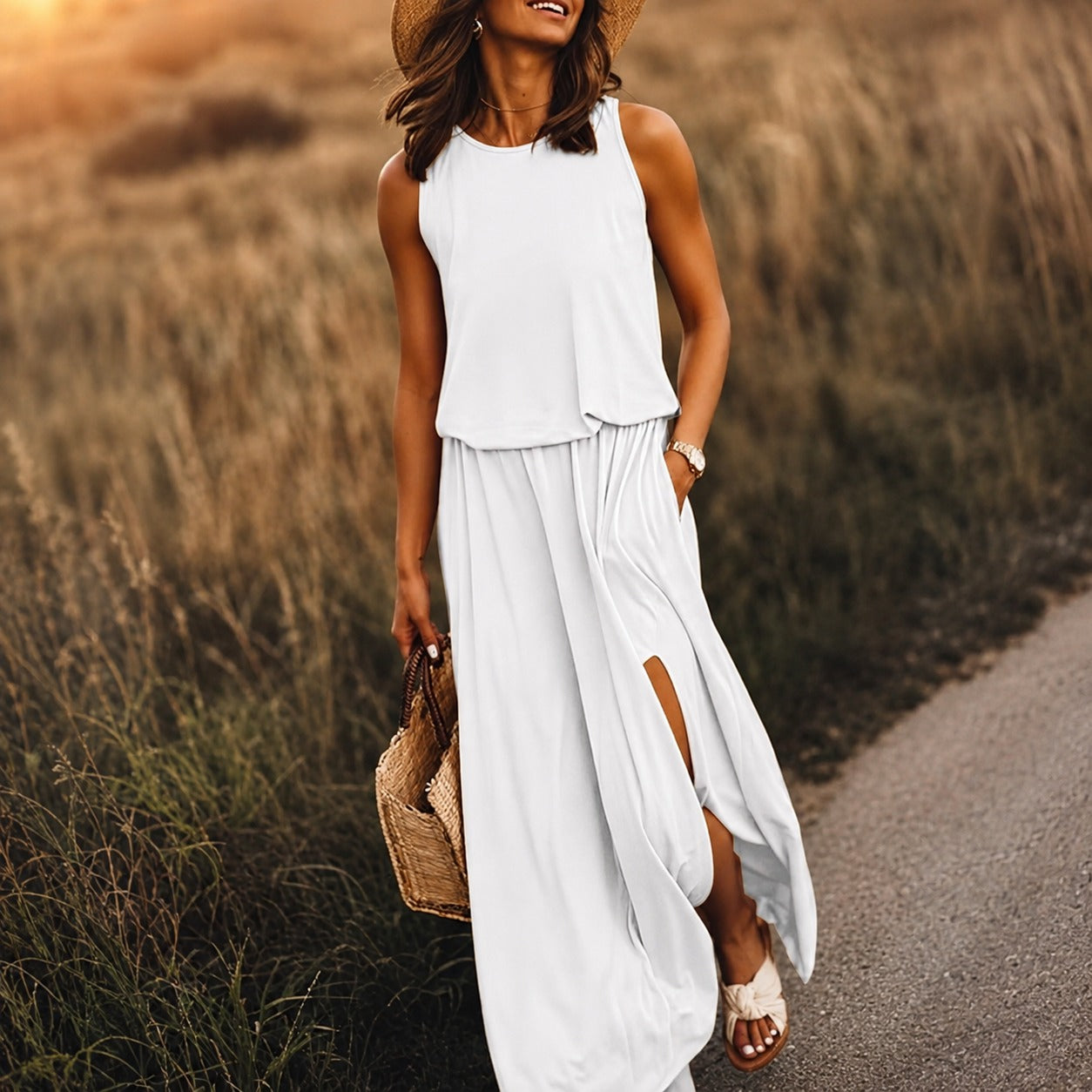 Edna - Casual boho maxi dress made of modal