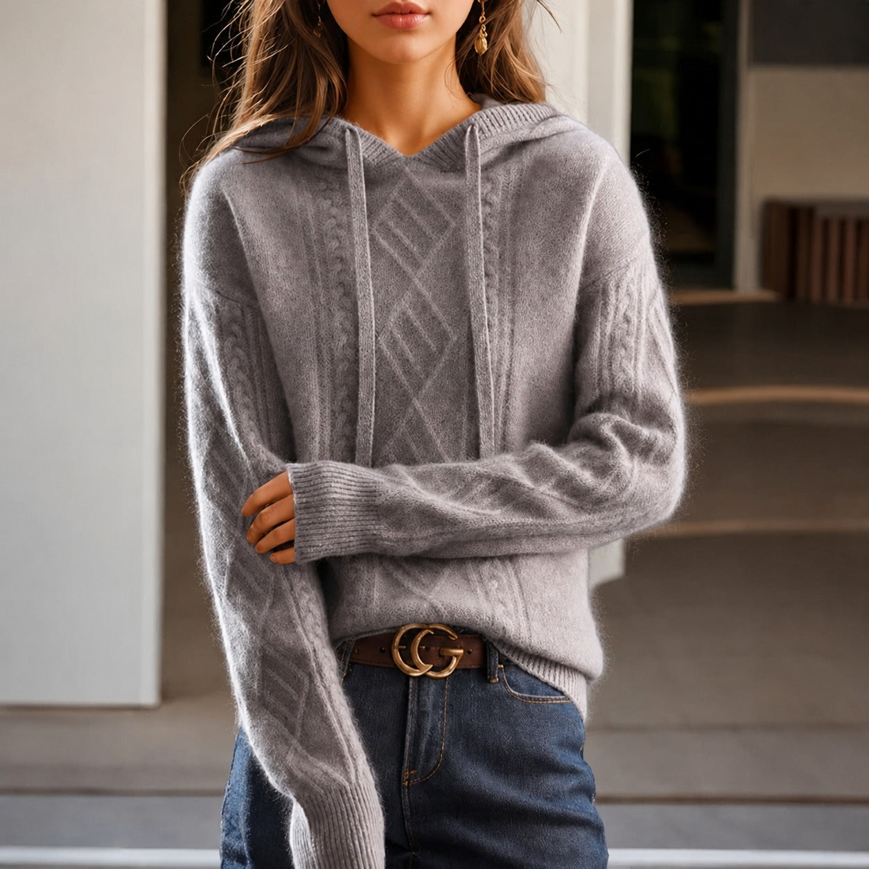 Erica - Stylish Loose Pullover Hoodie