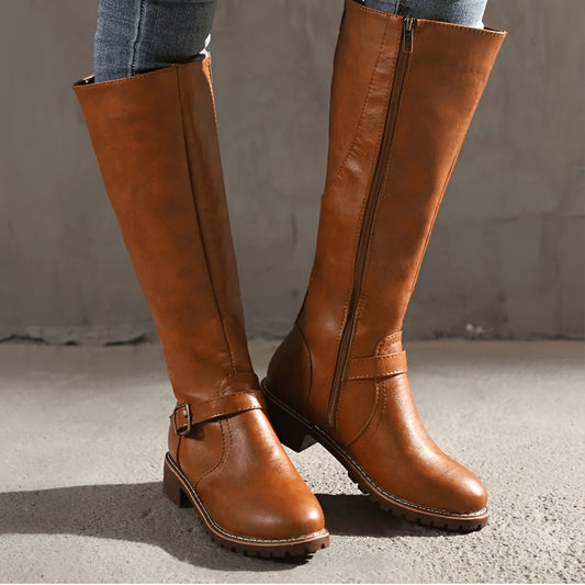 Chelsie - Retro Zip-UP Boots