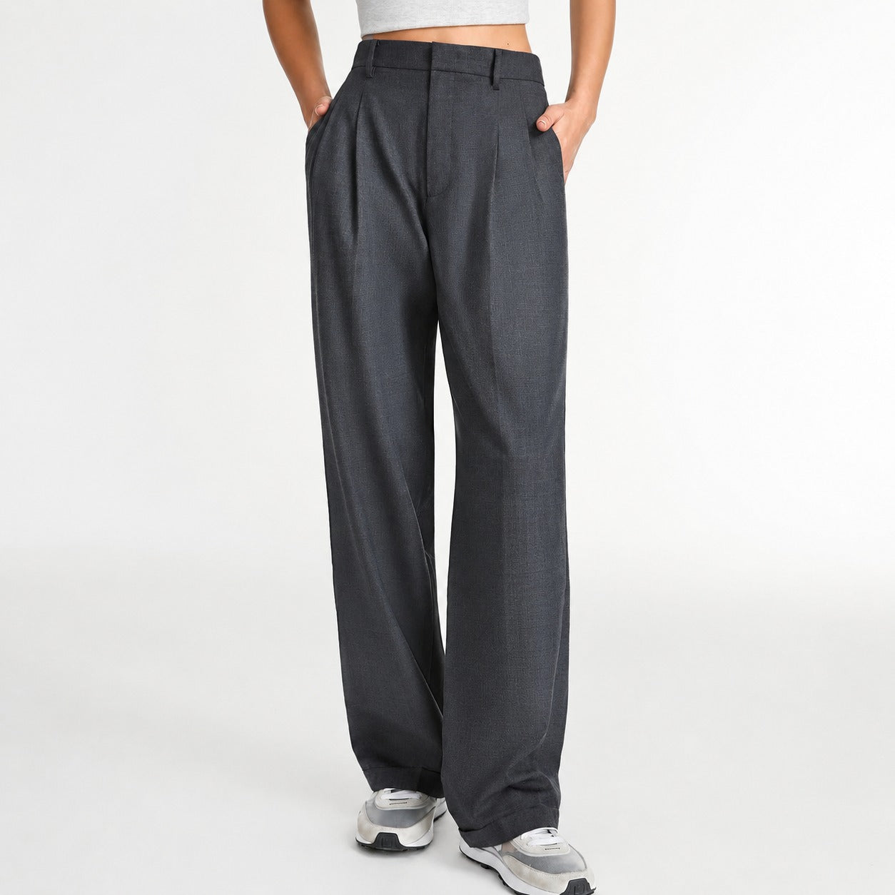 Amira - Loose straight-leg suit pants