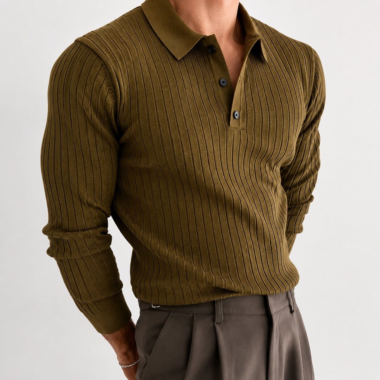 Tammy - Stylish Long Sleeve Polo Shirt