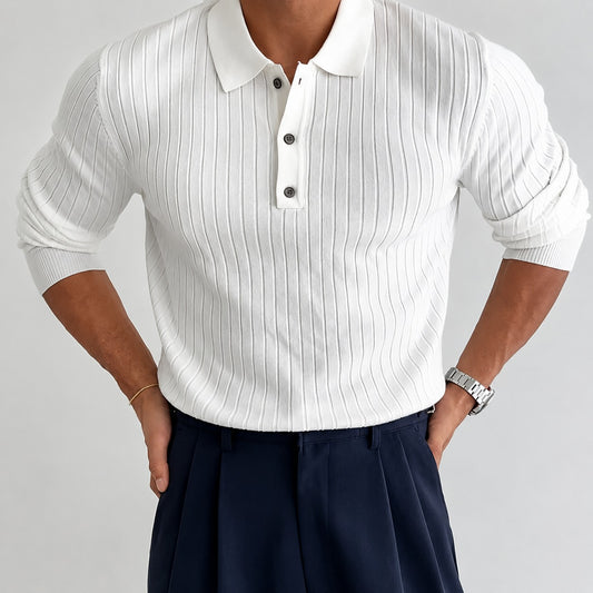 Tammy - Stylish Long Sleeve Polo Shirt