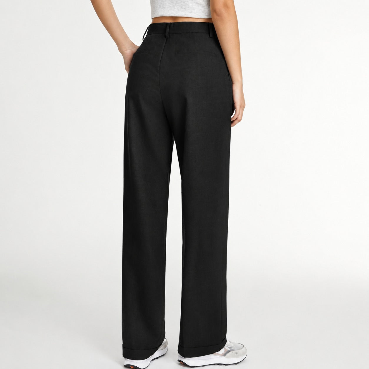 Amira - Loose straight-leg suit pants