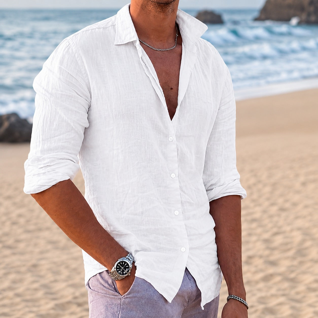 Anthony - Easygoing Long Sleeve Shirt