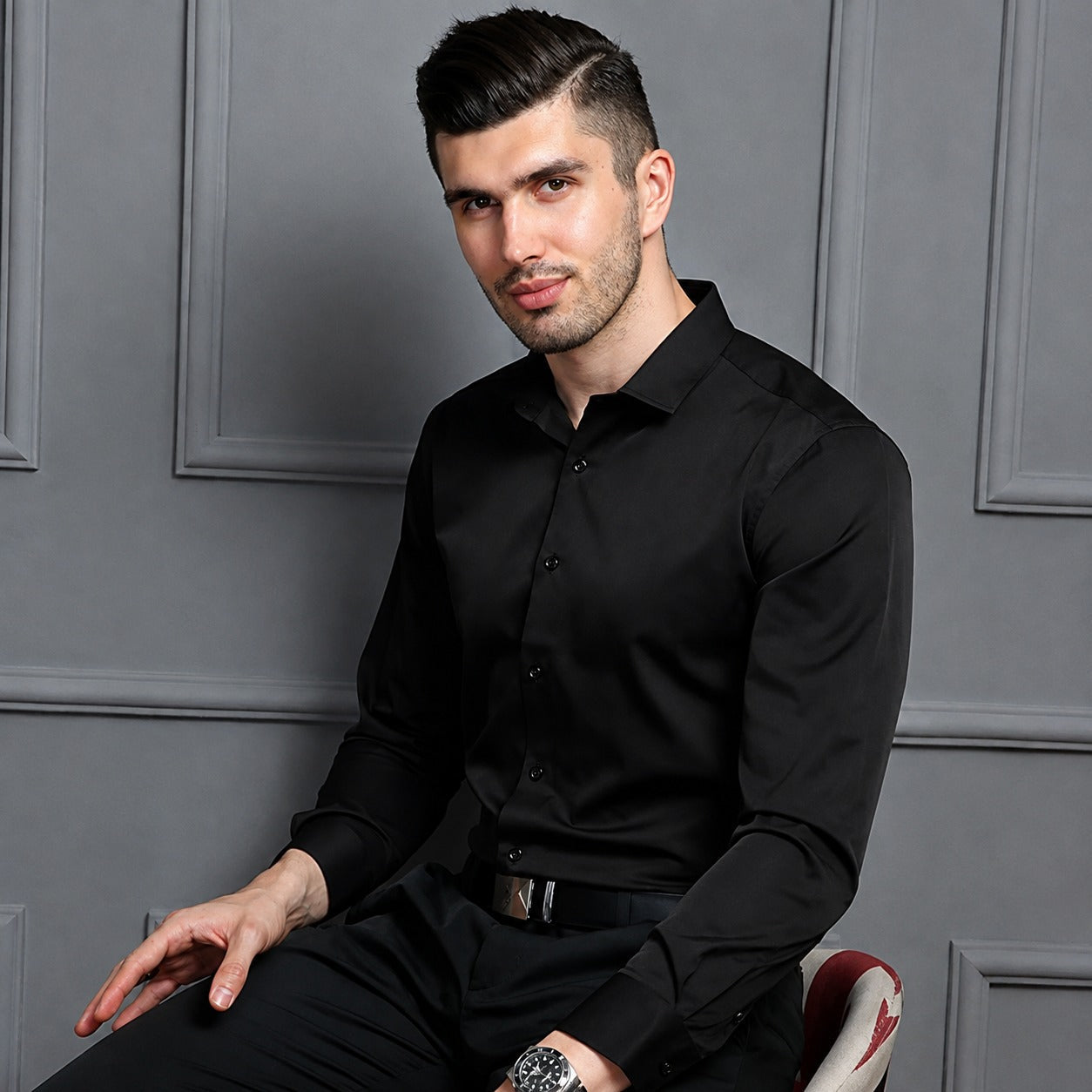 Hugo - Comfortable men's shirt made of stretch fabric