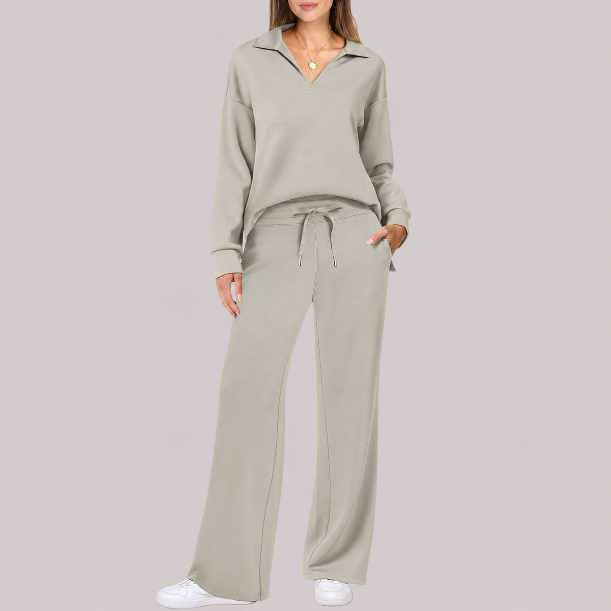 Justina - Warm Sweater and Pants Set