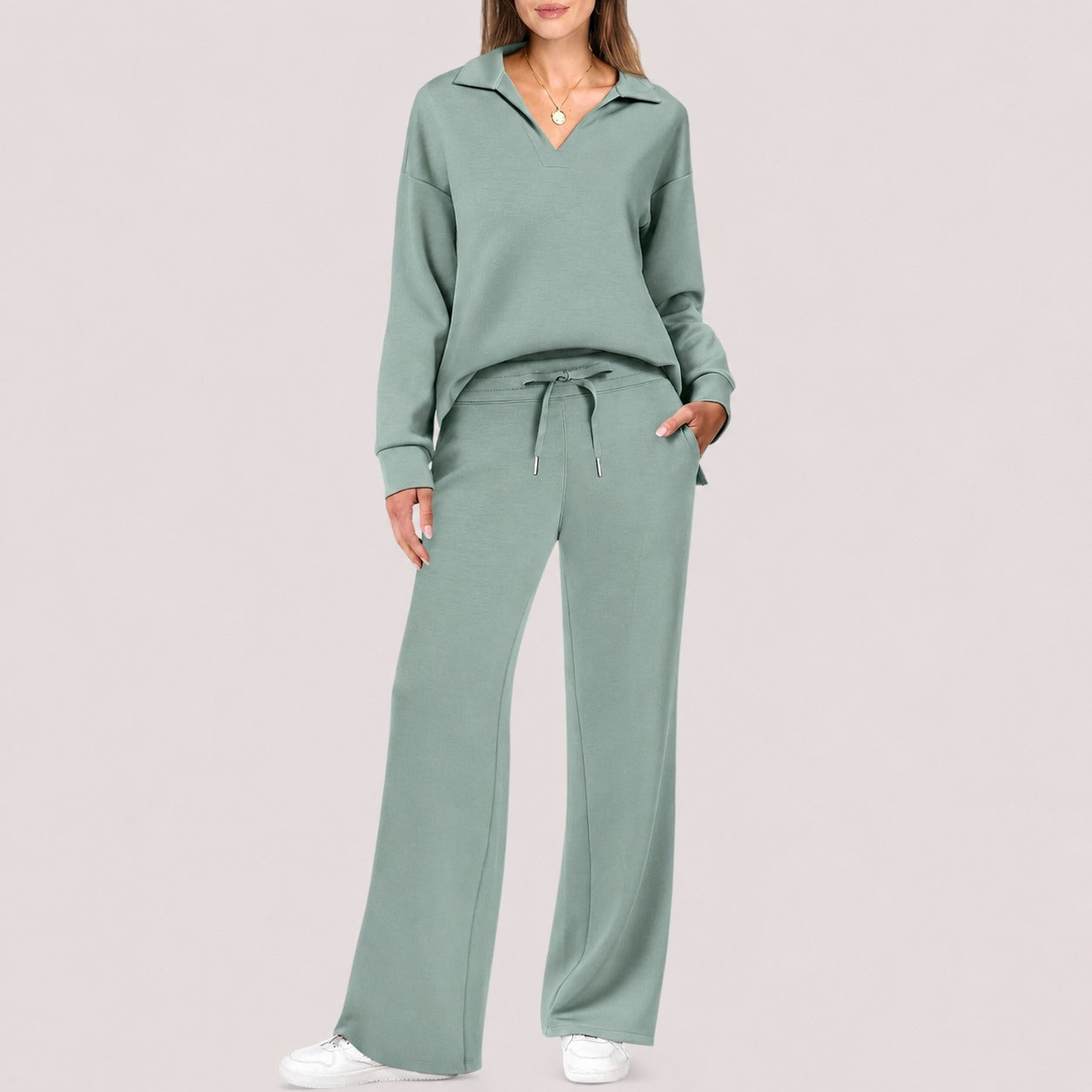 Justina - Warm Sweater and Pants Set