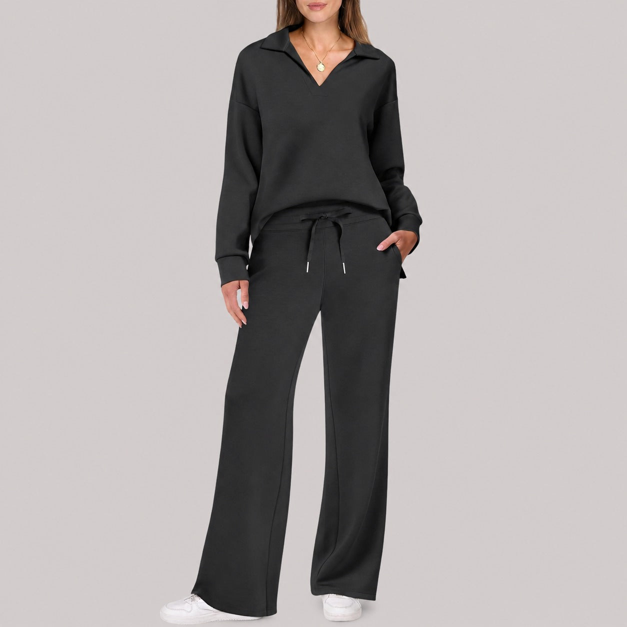 Justina - Warm Sweater and Pants Set