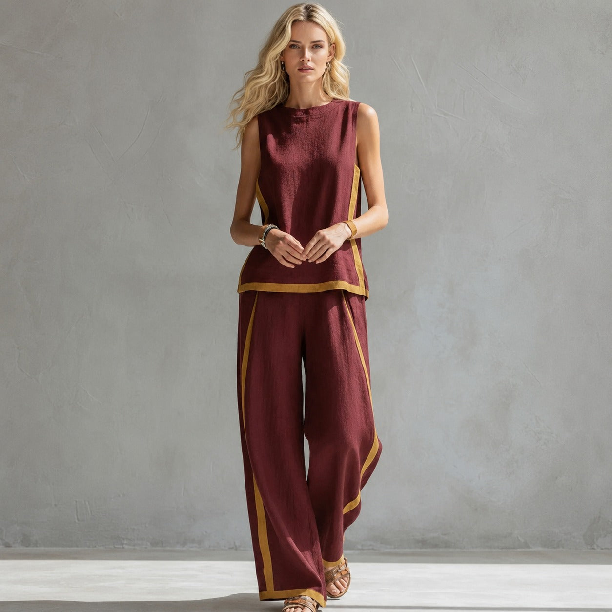 Lisa - Relaxed Sleeveless Set