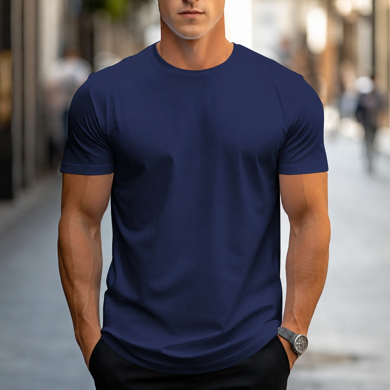 Owen - Casual, Solid-color Men's T-Shirt