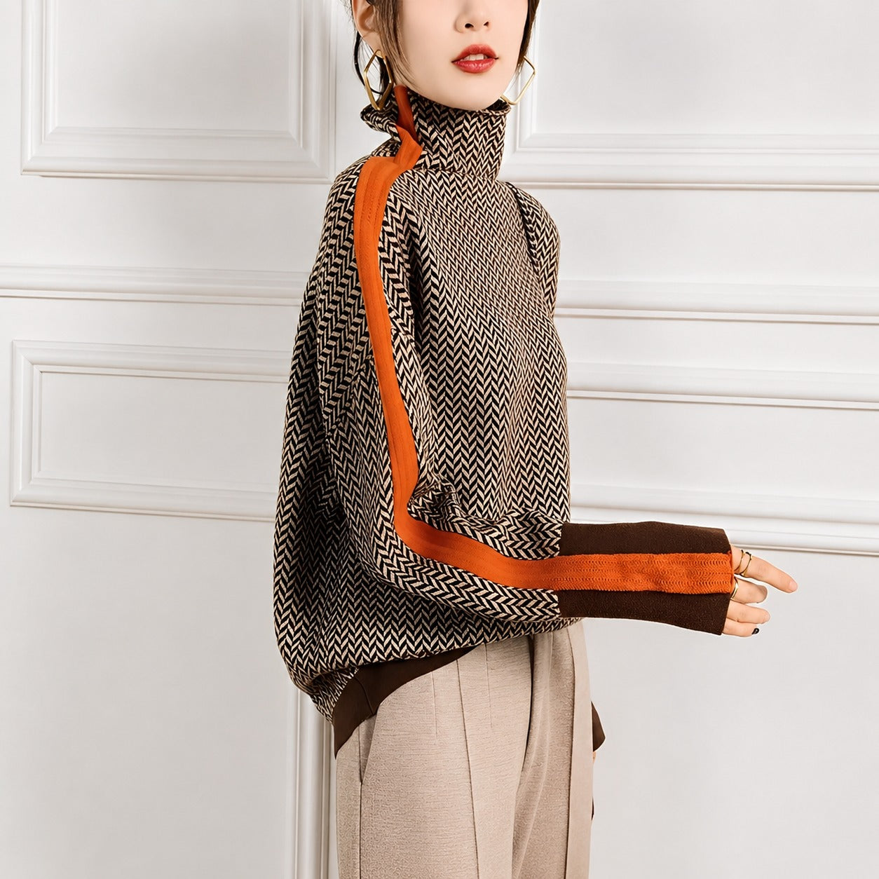 Anita - Stylish turtleneck sweater for women