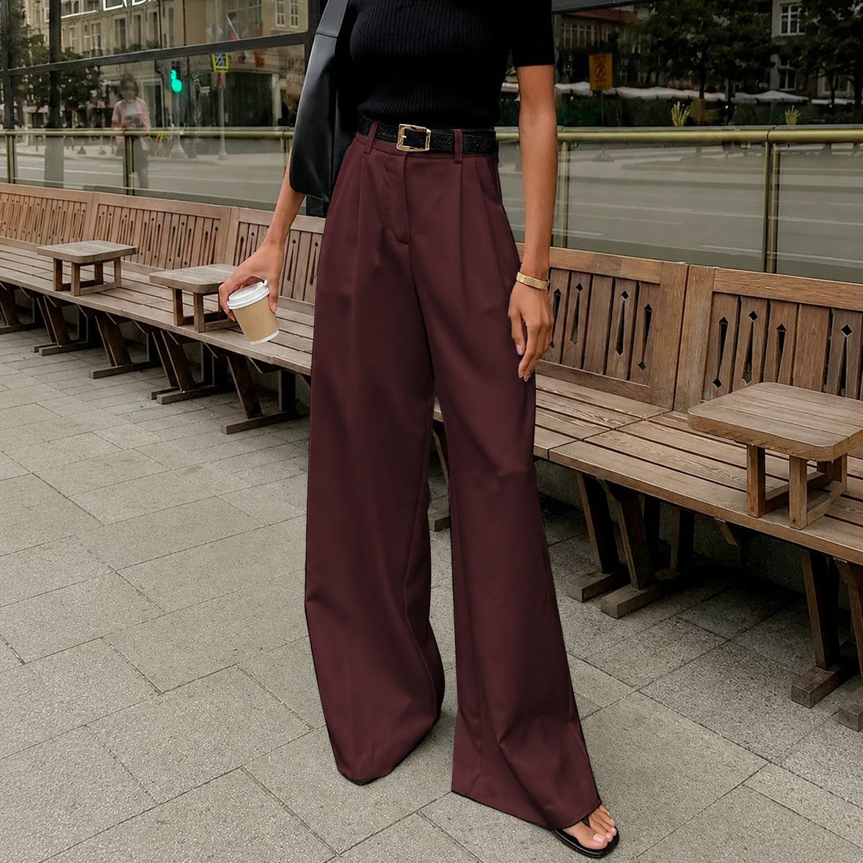 Marlene - Formal Wide-Leg Trousers