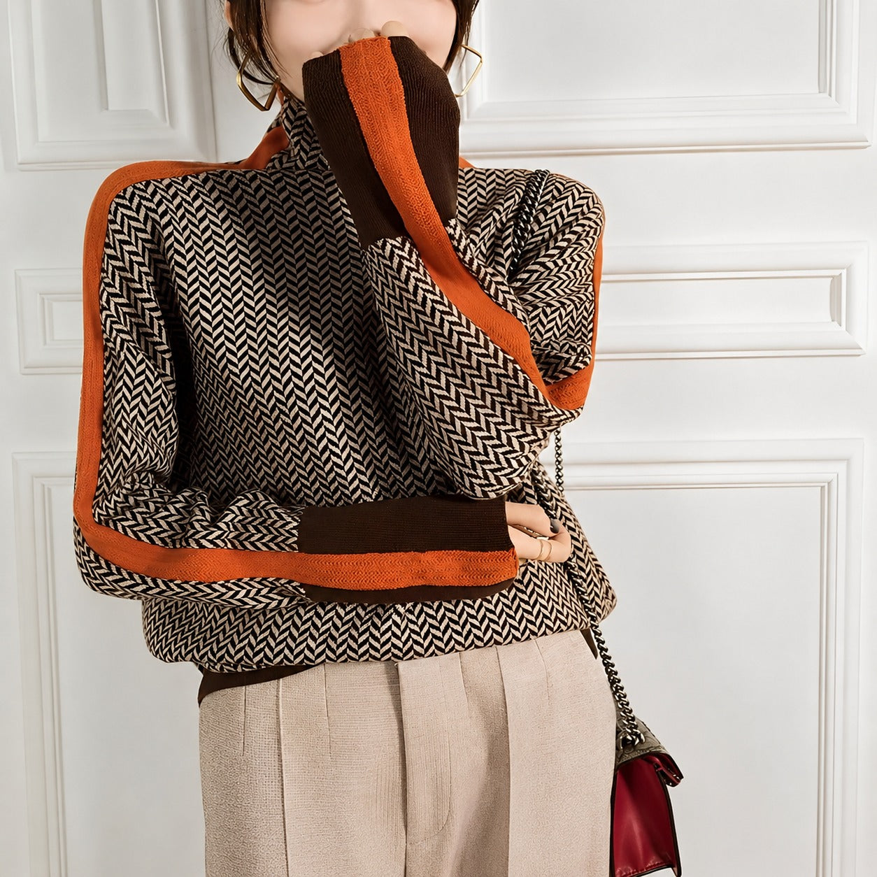 Anita - Stylish turtleneck sweater for women