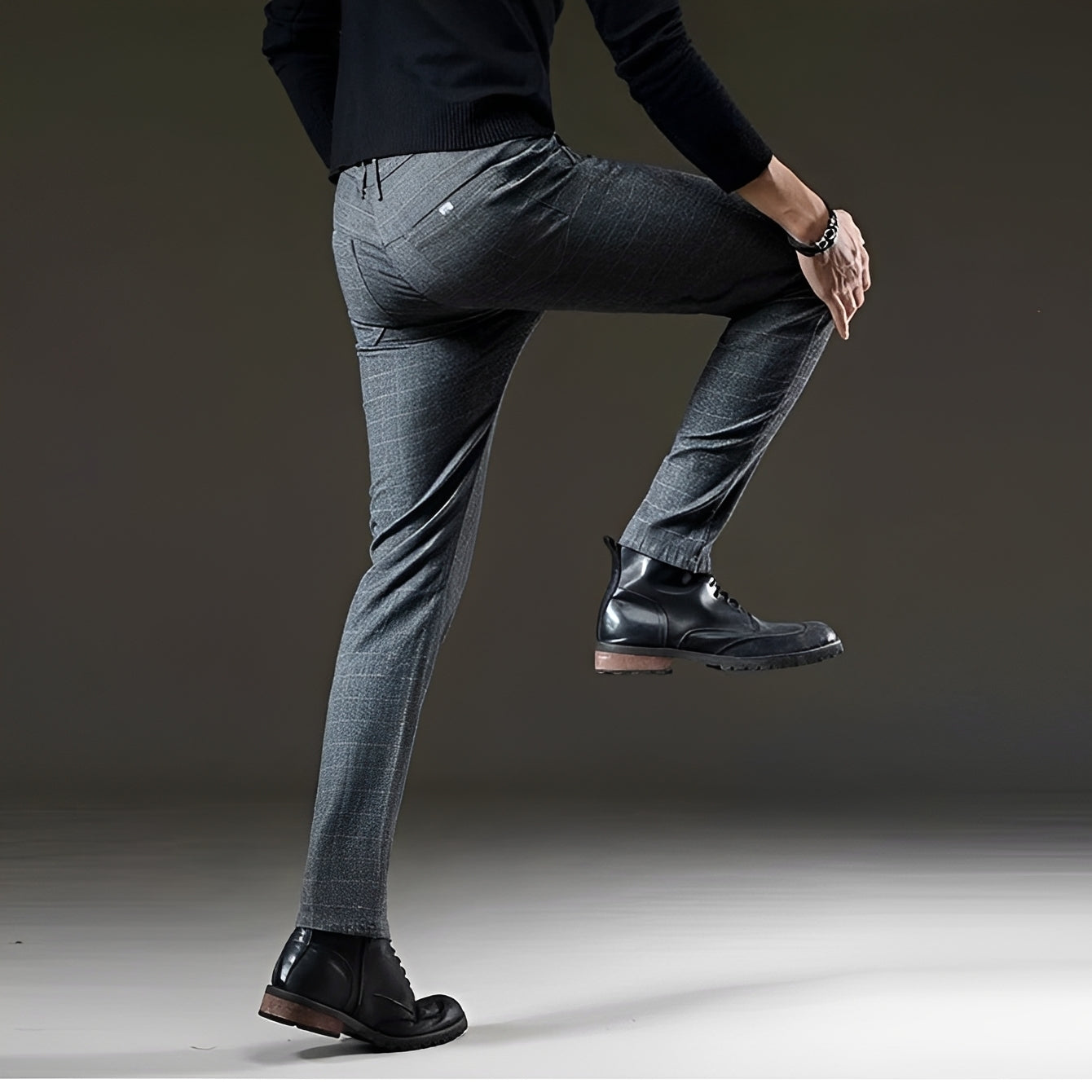Kristian - Stylish Trousers with a Check Pattern