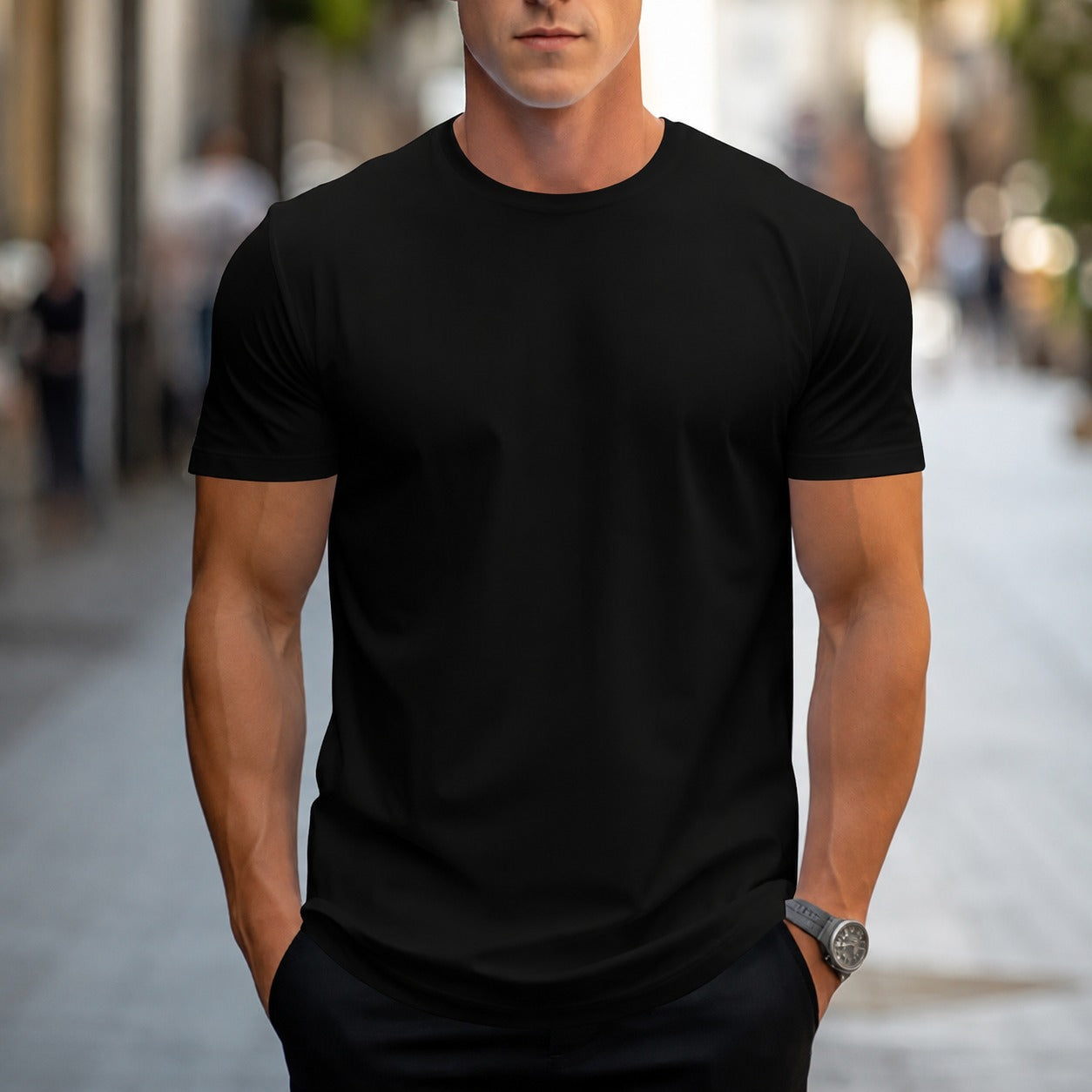 Owen - Casual, Solid-color Men's T-Shirt