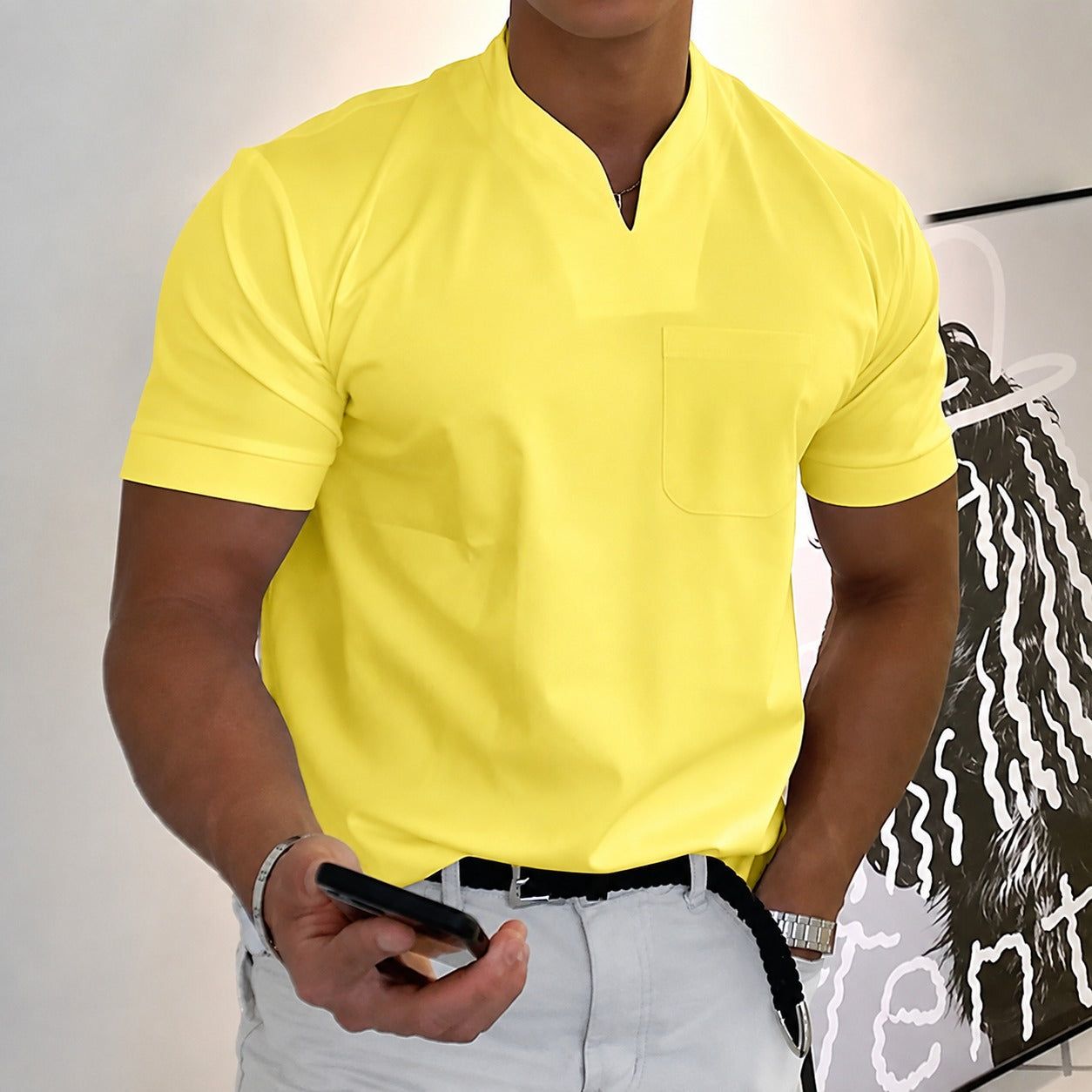 Jason - T-shirt fitness men's short sleeve