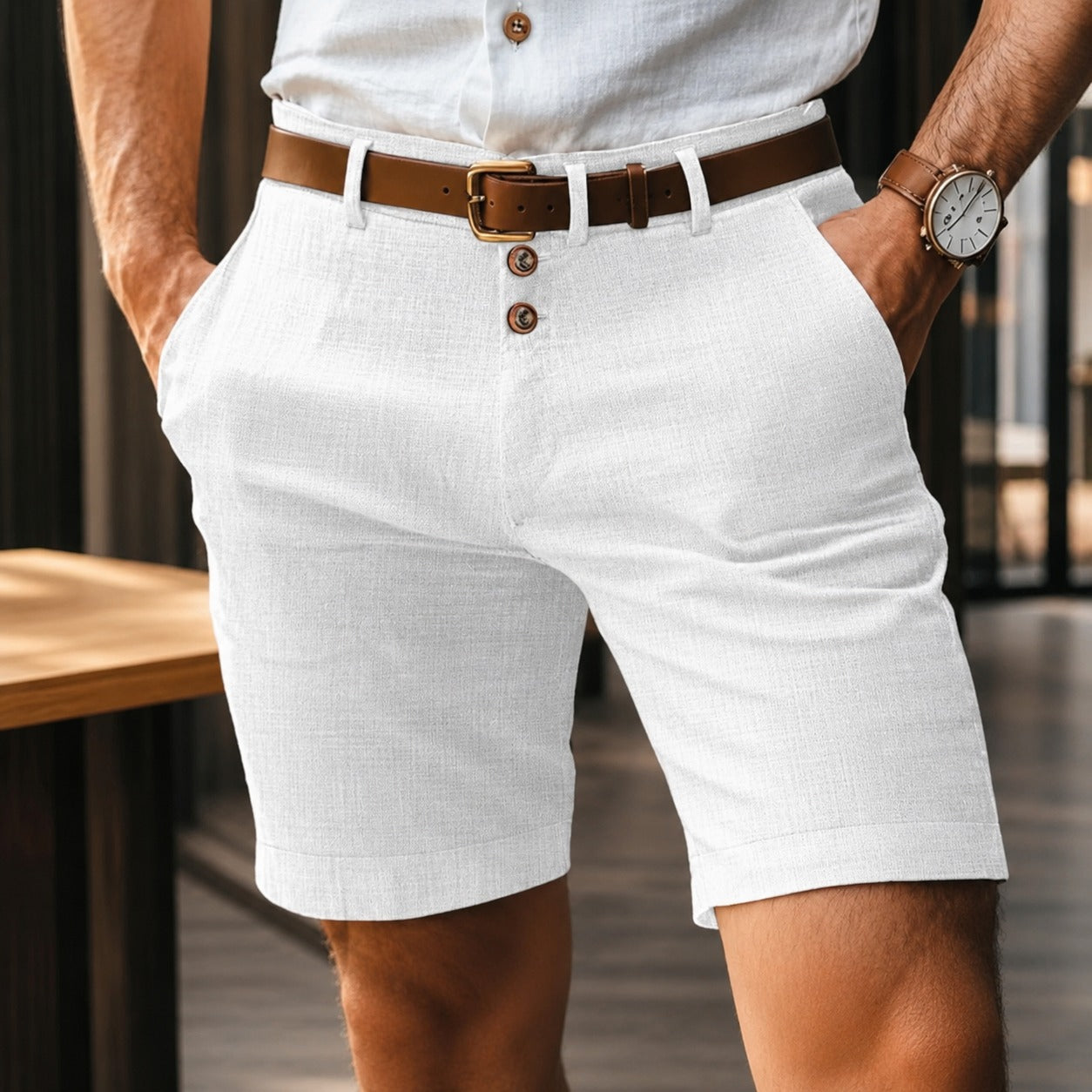 Herbie - Relaxed Shorts with Buttons