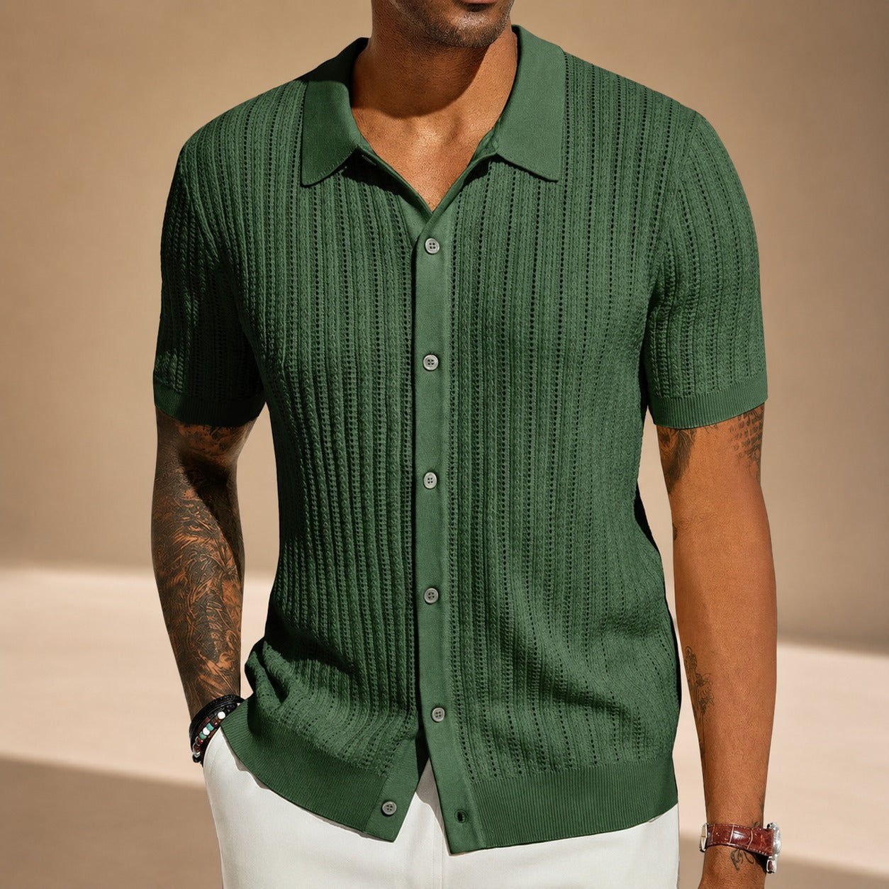 Steven - Casual Breathable Hollow Shirt