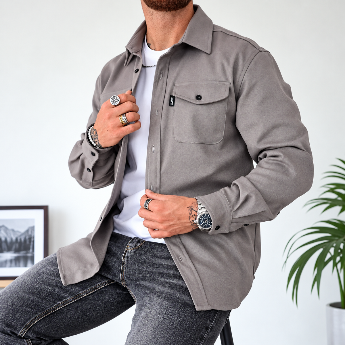 Ivan - Men's Shirt, Contemporary Cut, Trendy & Cozy