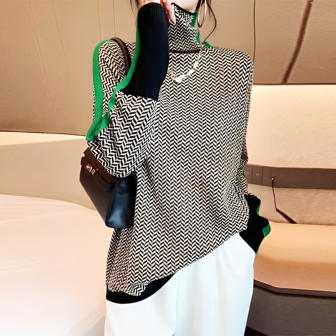 Aloisia - Stylish Striped Sweater