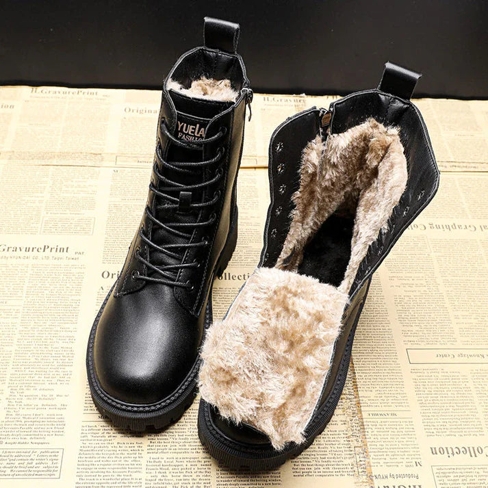 Adelpha - Black Winter Boots for Cold Days