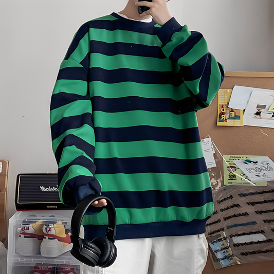 Christian - Striped Oversized Sweater