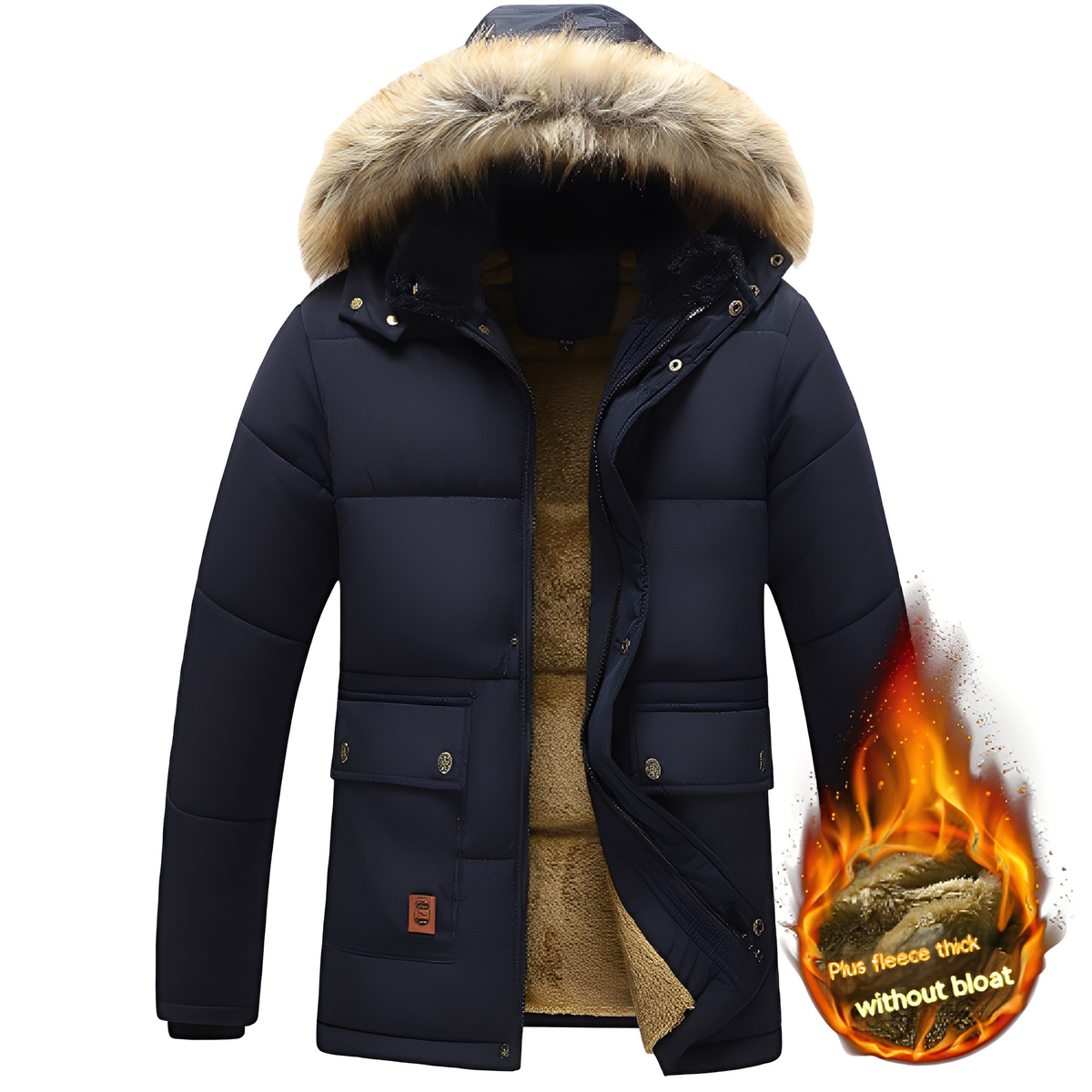 Crispian - Warm jacket with hood