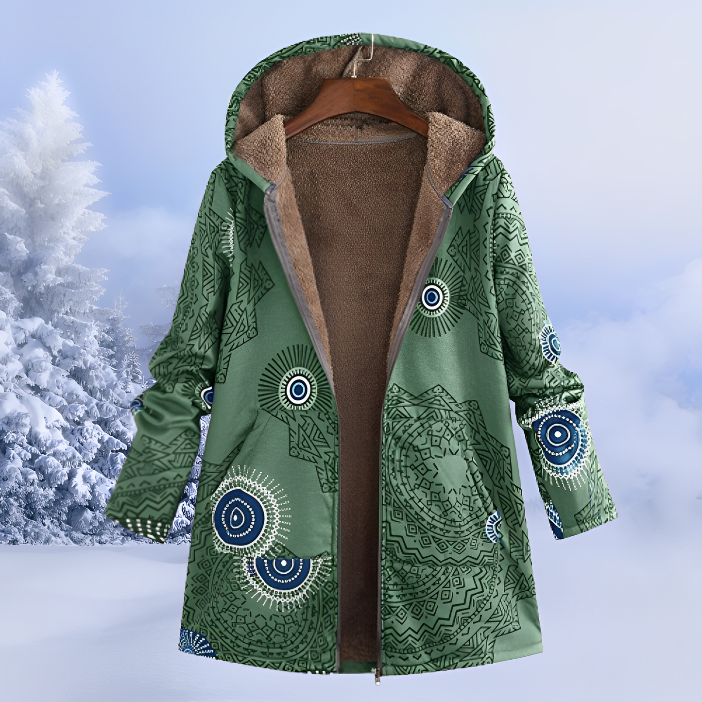 Jasmin - Stylish, Warm Jacket with Hood