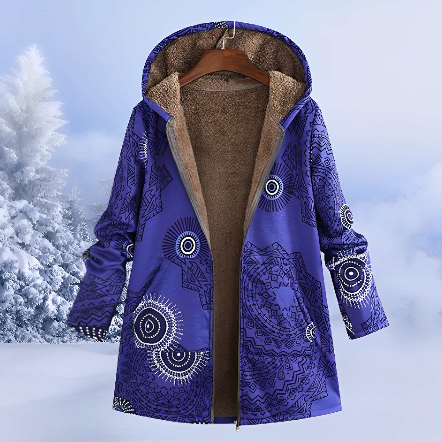 Jasmin - Stylish, Warm Jacket with Hood