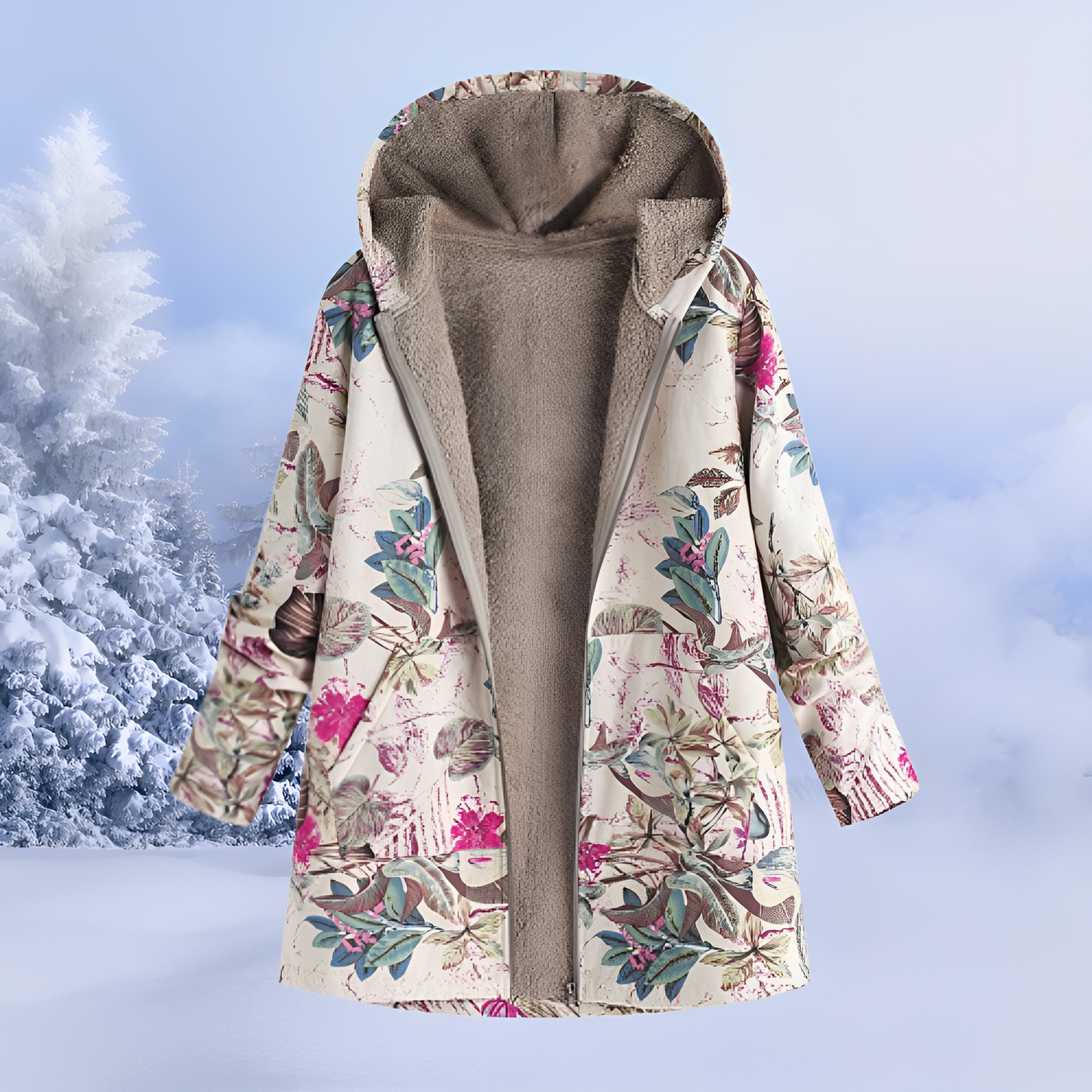Jasmin - Stylish, Warm Jacket with Hood