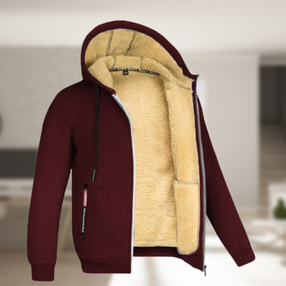 Andrew – Winter coat with a hood for men