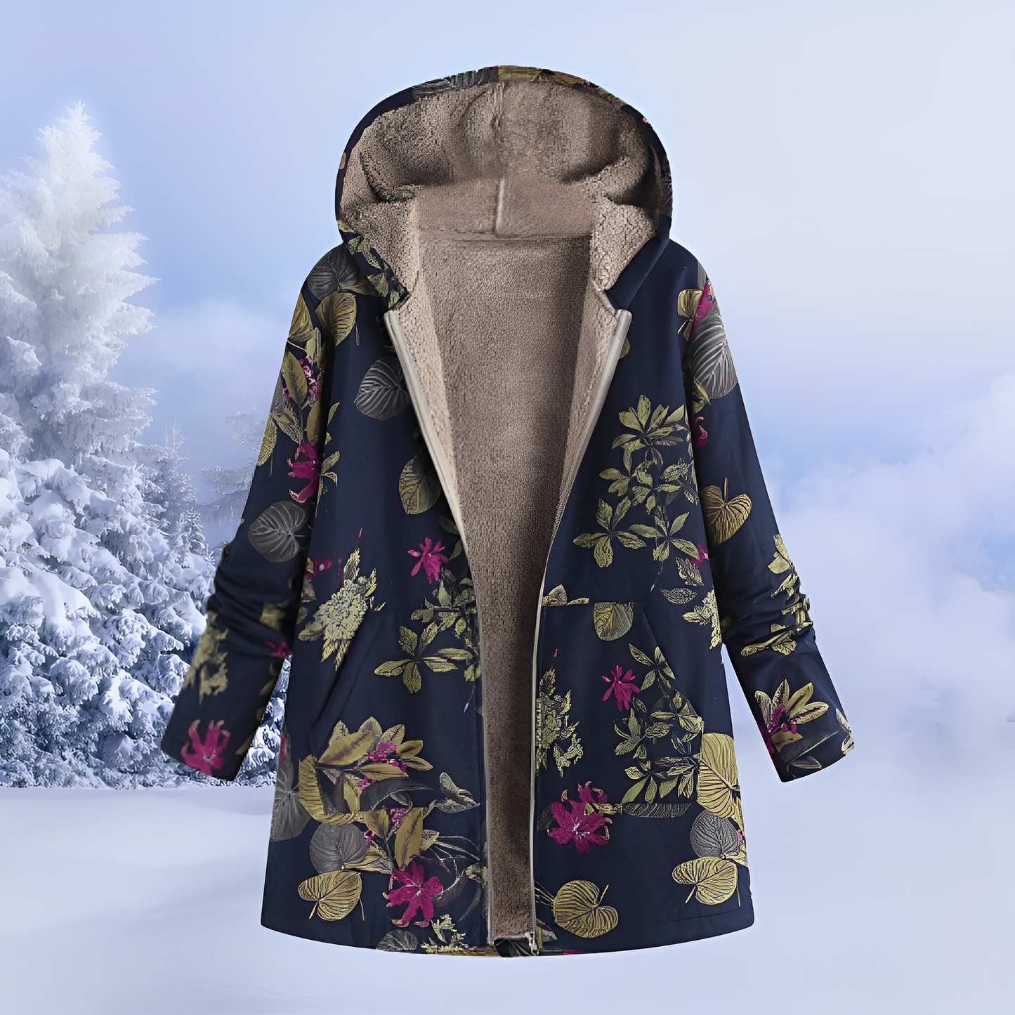 Jasmin - Stylish, Warm Jacket with Hood