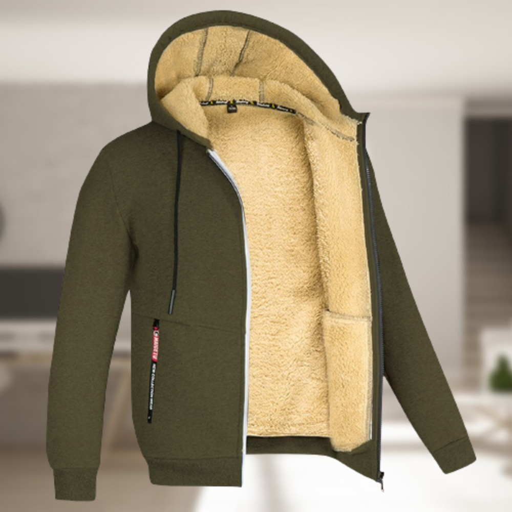 Andrew – Winter coat with a hood for men