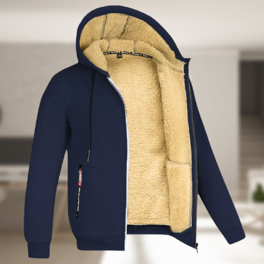 Andrew – Winter coat with a hood for men