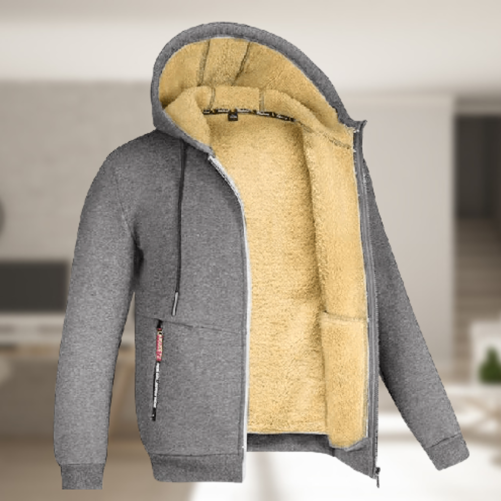Andrew – Winter coat with a hood for men