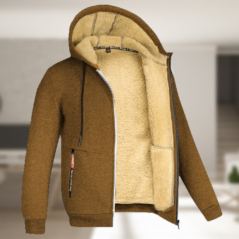 Andrew – Winter coat with a hood for men