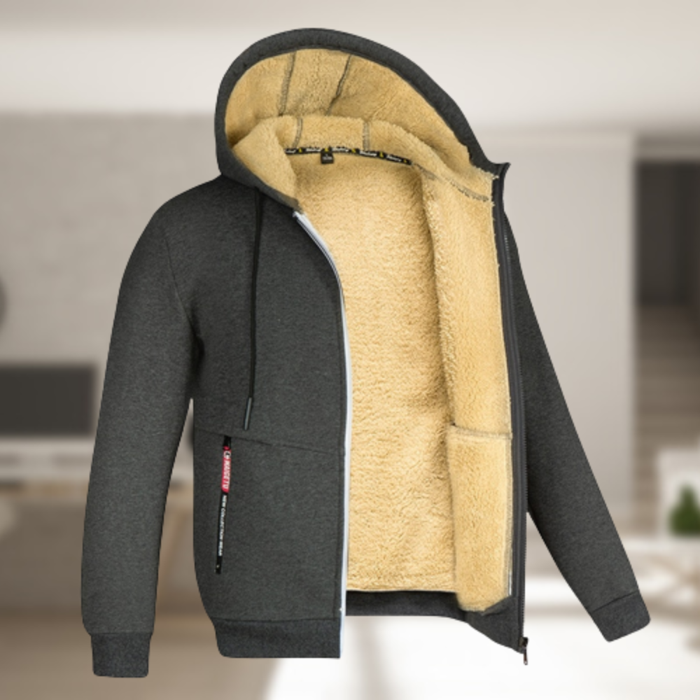 Andrew – Winter coat with a hood for men