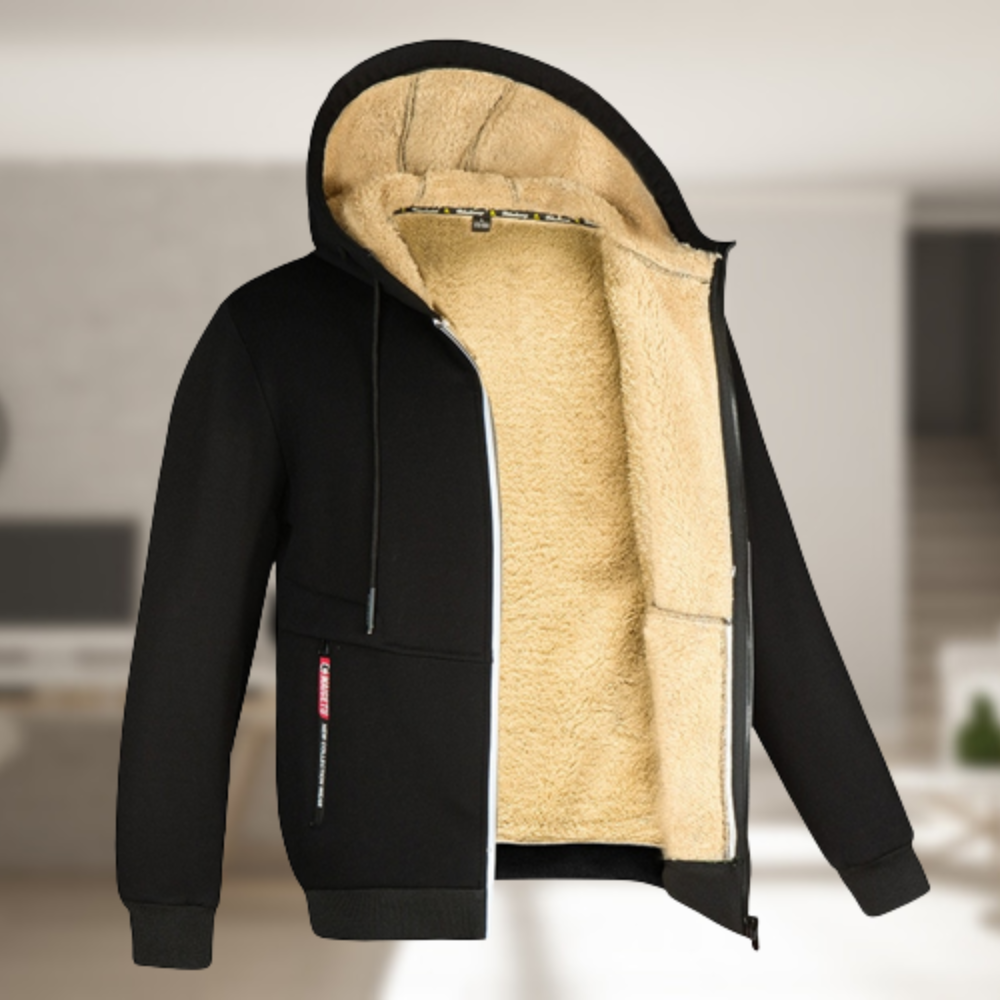 Andrew – Winter coat with a hood for men