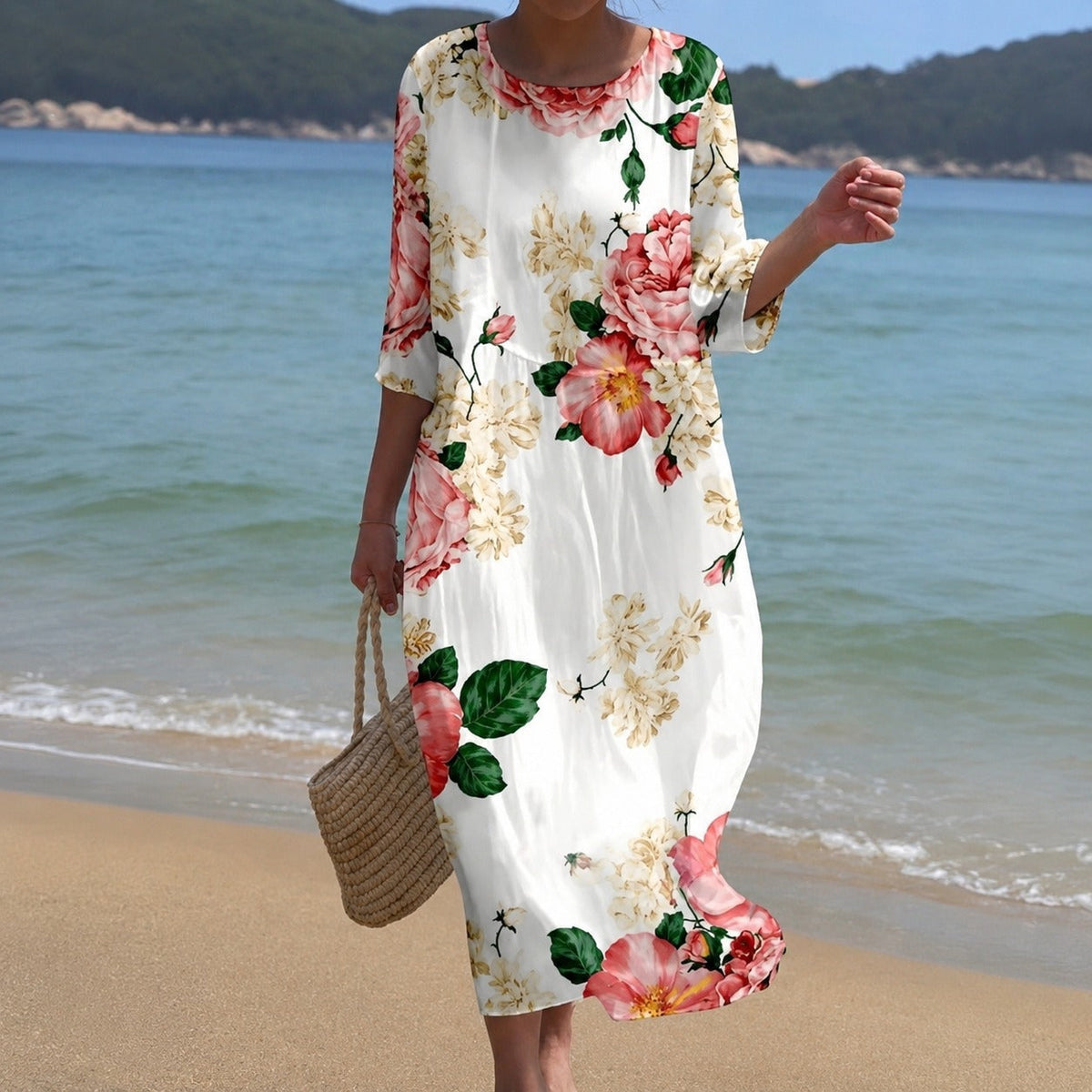 Alina - Flowing Mid-Length Dress