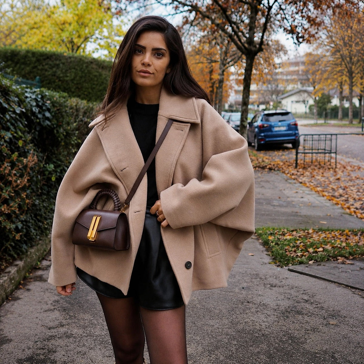 Elena - Oversized double-breasted coat