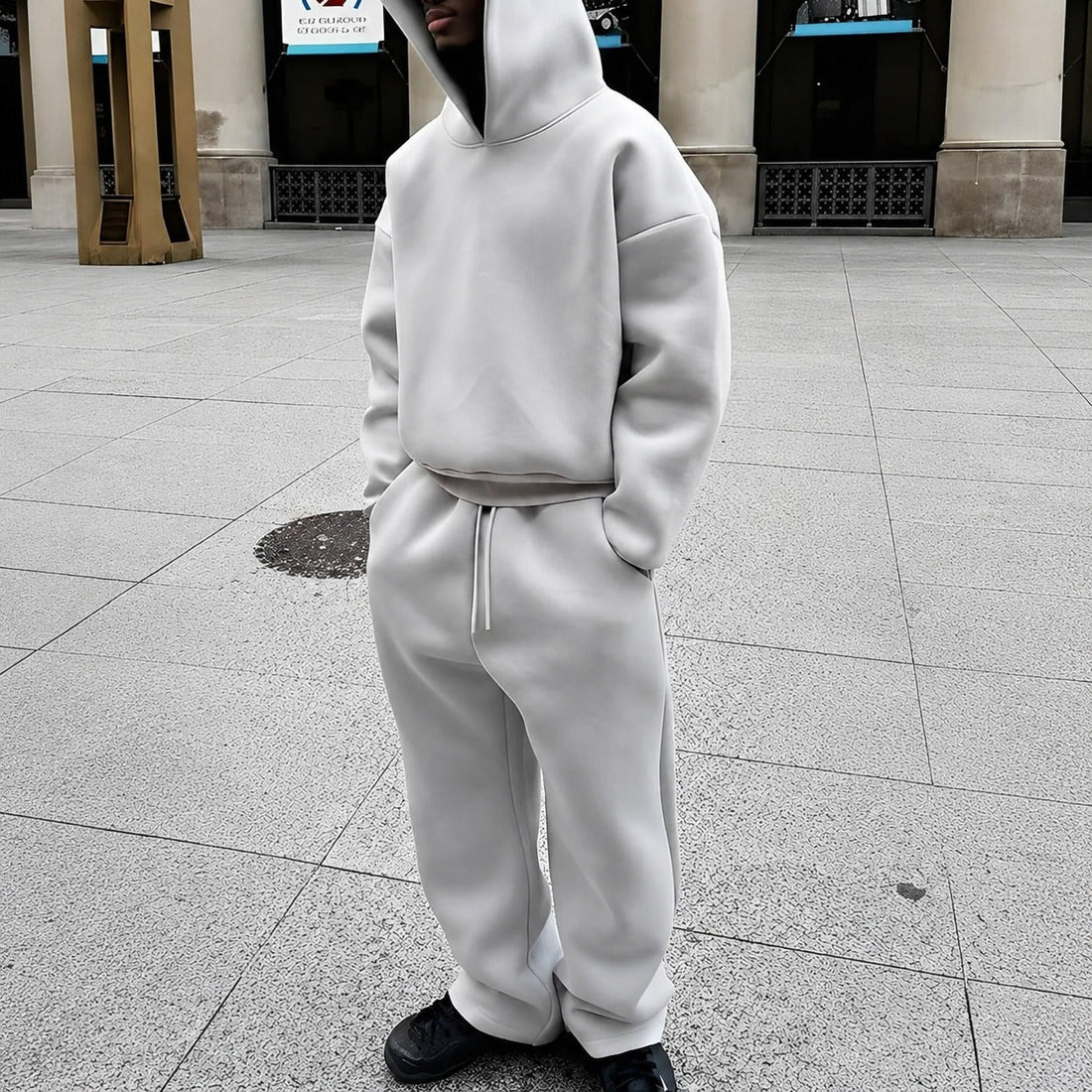 Marco - Casual set with oversized hoodie for men