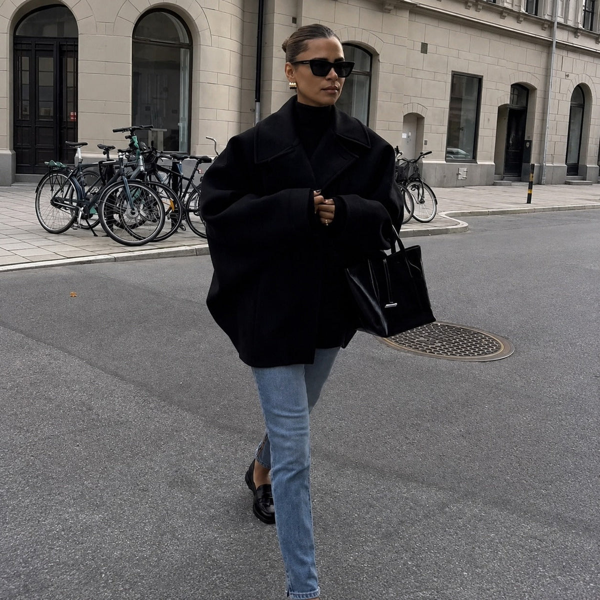 Elena - Oversized double-breasted coat