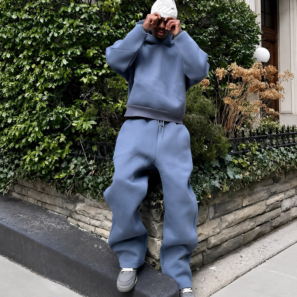 Marco - Casual set with oversized hoodie for men