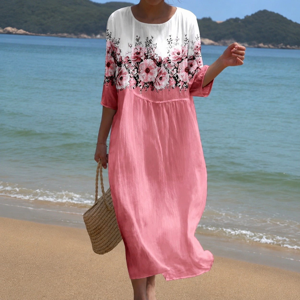 Alina - Flowing Mid-Length Dress