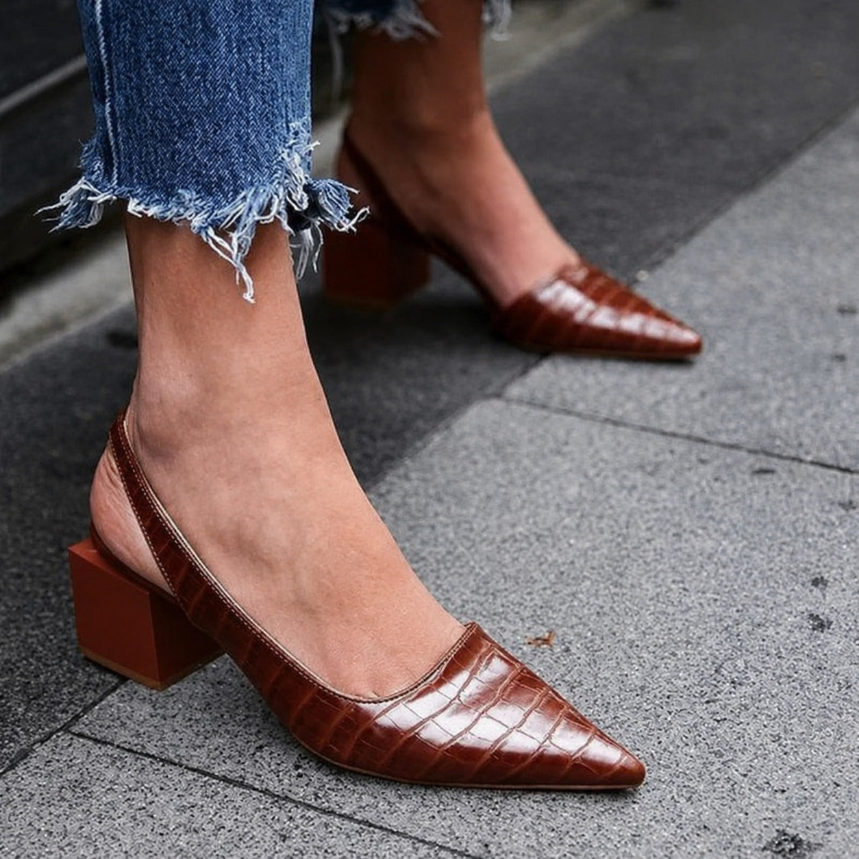Caroline - Cozy Slingback Heels for Women