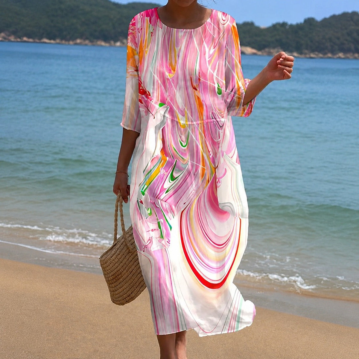 Alina - Flowing Mid-Length Dress