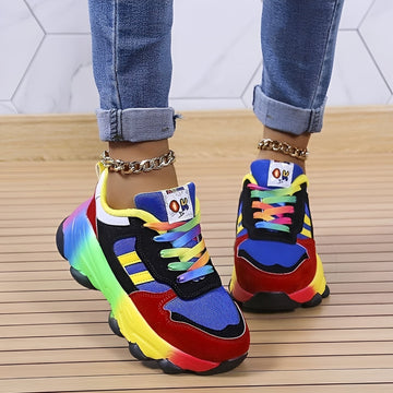 Erika - Comfortable Rainbow shoes